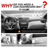 CARTIST Dashboard Cover Mat for 2014-2018 2019 2020 Nissan Rogue