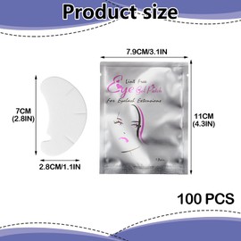 Girihe 100 Pairs Lash Pads, Eyepads for Lash Extensions Lashs Pads for Lashs Extensions, Eye Pad f or Eyelash Extension f or Pro Salon and Individual Eyelashs Extension