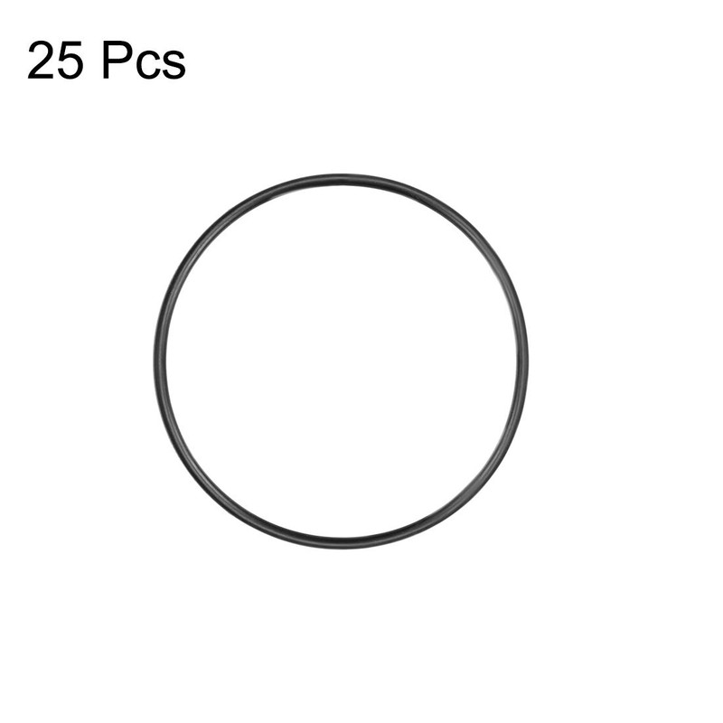 sourcing map O-Rings Nitrile Rubber Width 1.5 mm Round Gasket