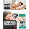 ORIA Digital Travel Alarm Clock, Battery Operated LCD Desk Clock,