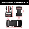 BOB-KRAFT - 1 x 40 mm buckle buckle, plastic click