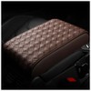 IHOTDER Car Center Console Cover,Leather Arm Rest Cover for Car Center Consoles with Comfortable Support,All Seasons Universal Car Armrest Cover Car Accessories for Women Men (Coffee)