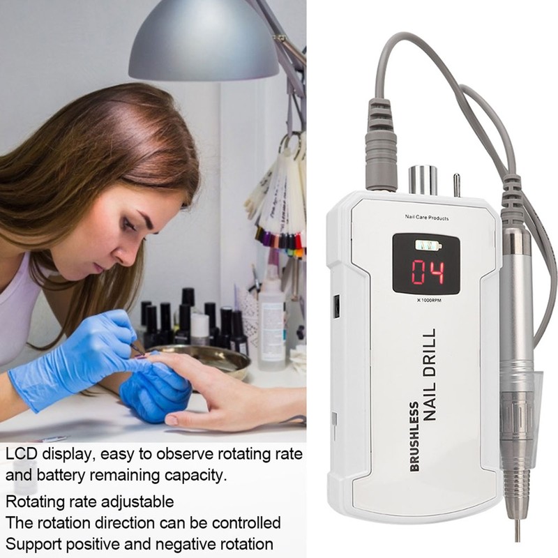 25000RPM Portable Nail Drill Machine Electric Nail Grinding Buffing Polisher