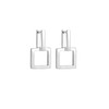 Elli Hoop Earrings Square Geo Blogger 925 Silver, Sterling Silver,