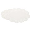 YELARXI Paper Doilies, 12.6 Inch White Lace Doilies Oval Disposable