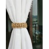 Braided Outdoor Curtain Tiebacks for Drapes, Rustic Curtain holdbacks 4
