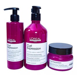 L'Oréal Loreal Curl Expression Shampo Crema Hid 500 + Masc 250 + Gel
