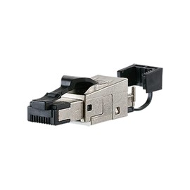 Metz Connect 130e405032-e RJ-45 connector wire Connectors (49,8 x 13.8 x 16.5 mm Black, Silver, Black, Silver, IP20, -40 – 85 °C; -40 – 85 °C, 5.8 cm)