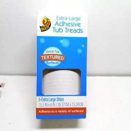 DUCK Extra Large Adhesive Anti Slip Tub Treads (5-Pack)