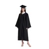 gradois Unisex Matte Graduation Cap and Gown 2025 Tassel Set
