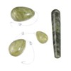 HEALLILY Yoni Eggs Drilled Natural Rose Quartz Jade Eggs Gua