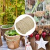 QWORK® 100M Garten Juteschnur, 4 mm Hanfseil, für Geschenke verpacken,