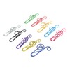 100Pcs Cute Note Paper Clips 10 Colors Metal Music Note
