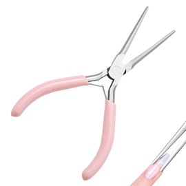 PAVIKE Nail Art Nippers, Mini Pliers, Flat Pliers, High Hardness, Lightweight, Nail Clip Shaping Pliers, Easy to Use, Flexible, Multifunctional, Handicraft Pliers, Precision Pliers, For Home Use, Nail