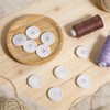 10 Pcs White Mother of Pearl Shell Buttons 1 inch