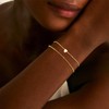 Gold Initial Bracelets for Women Dainty Heart Bracelets Gold Adjustable