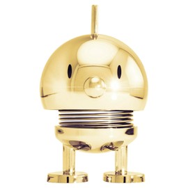 Hoptimist Bumble, Bobble Figure Decoration, Scandinavian, Decorative Living Room, Desk Decoration, Office Gadgets, Great Small Gifts, 4.5 x 5.8 x 7.6 cm, Small, Gold