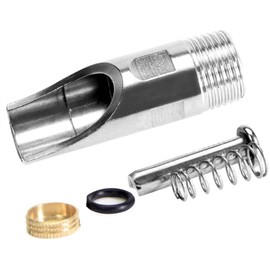 Millie Stainless Steel Pig Waterer,NPT 1/2" Automatic Pig Nipple Drinker Feeder Waterer(Pack of 5)