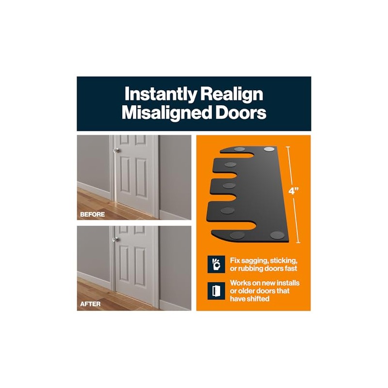 KS Hardware Door Hinge Shims (0.030 Inch Thickness, 4 Inch