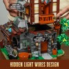 LUMIBRICKS Medieval Forge House Lighting Building Bricks Set - Blacksmith