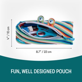 ZIPIT Monster Pencil Case for Kids | Pencil Pouch for School, College and Office | Pencil Bag for Boys & Girls (Colorful)