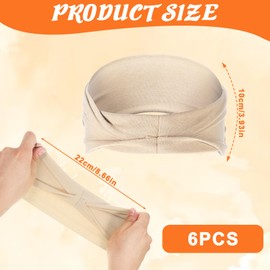 6PCS Sports Headbands for Women, Non-Slip Wide Headband, Widened Sweat-Absorbent Head Band, Suitable for Fitness, Yoga, Sports, Exercise