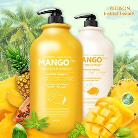 Pedison [Pedison] Mango Protein Mildly Acidic Shampoo & Treatment 2000ml - 01. Mango Rich Shampoo 2000ml / [페디슨] 망고 단백질 약산성 샴푸 & 트리트먼트 2000ml - 01. 망고리치 샴푸 2000ml