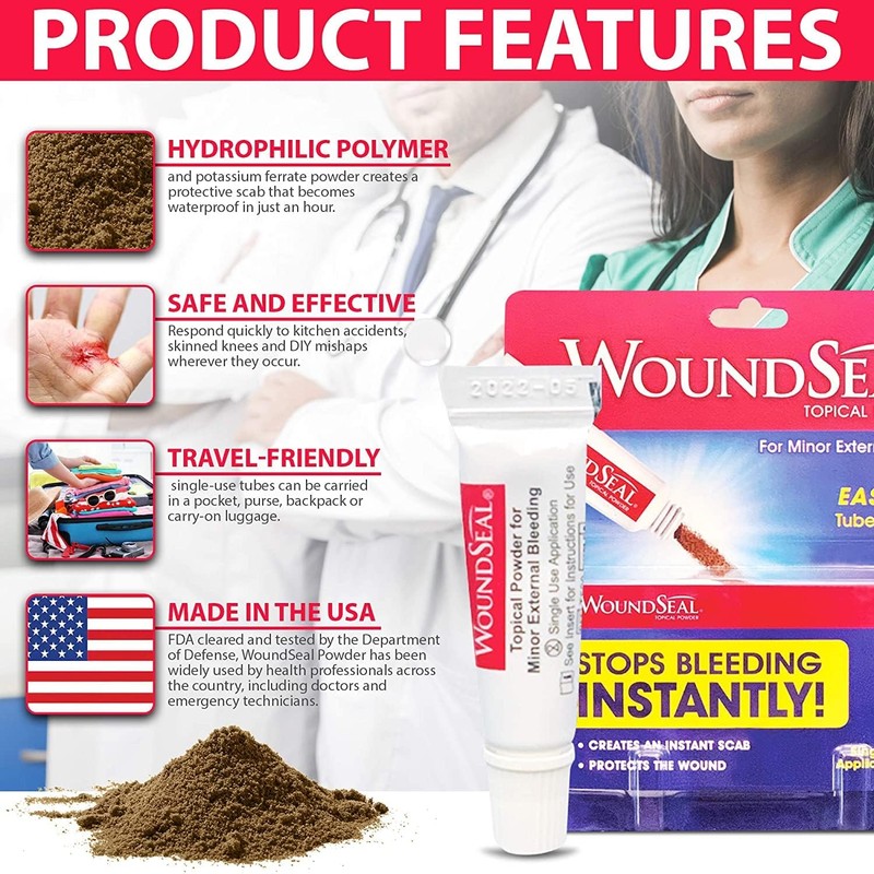 WoundSeal Powder 4 Each (Pack of 5)