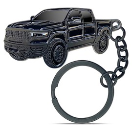 cuttnell Cool Keychain for Dodge Ram 1500 TRX, Gift for Car Owners - Use as Car Key and Backpack Decoration (Black)