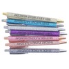 7Pcs Anti Slip Ballpoint Pens Quick Drying Plastic Ballpoint Pens