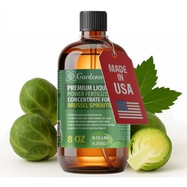 Liquid Power Brussel Sprouts Fertilizer - Professional Liquid Plant Food for Brussel Sprouts - Fast-Acting Concentrate for Growth, Strong Roots & High-Yield Harvest - 8 oz - Indoor & Outdoor Use