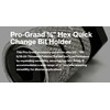 Pro-Graad 1/4” Hex Shank Converter, Quick Change Bit Holder Adapter
