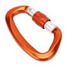 D Carabiner Clip Aluminum Alloy Auto Lock Heavy Duty D