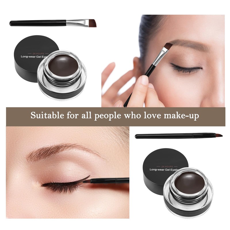 Boobeen 2 Colours Liner Eyeliner Gel Waterproof Eyebrow Colours Gel
