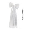 23.62 Inch Bachelorette Veil Pearl White Bow Bachelorette Veil Wedding