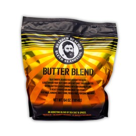 Bearded Butchers Butter Blend, 64 oz Bag (4 lbs) – Silky Smooth Butter Flavor for Chicken, Steak, Corn on the Cob, Grilled Cheese, and More – No MSG, Gluten-Free, No Sugar
