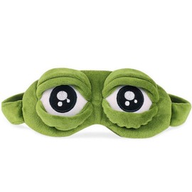 HXINFU - Máscara de dormir en 3D para hombres, oscurecimiento divertido para mujeres, máscaras de ojos para dormir apagado, niños y niñas, Rana #1, Talla única