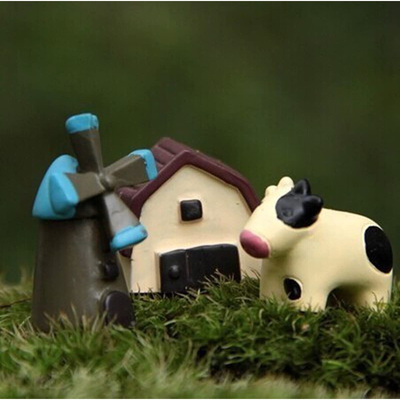 TANOMA 40pcs 9 Scenarios Fairy Garden Figurines Miniature Accessories, Micro