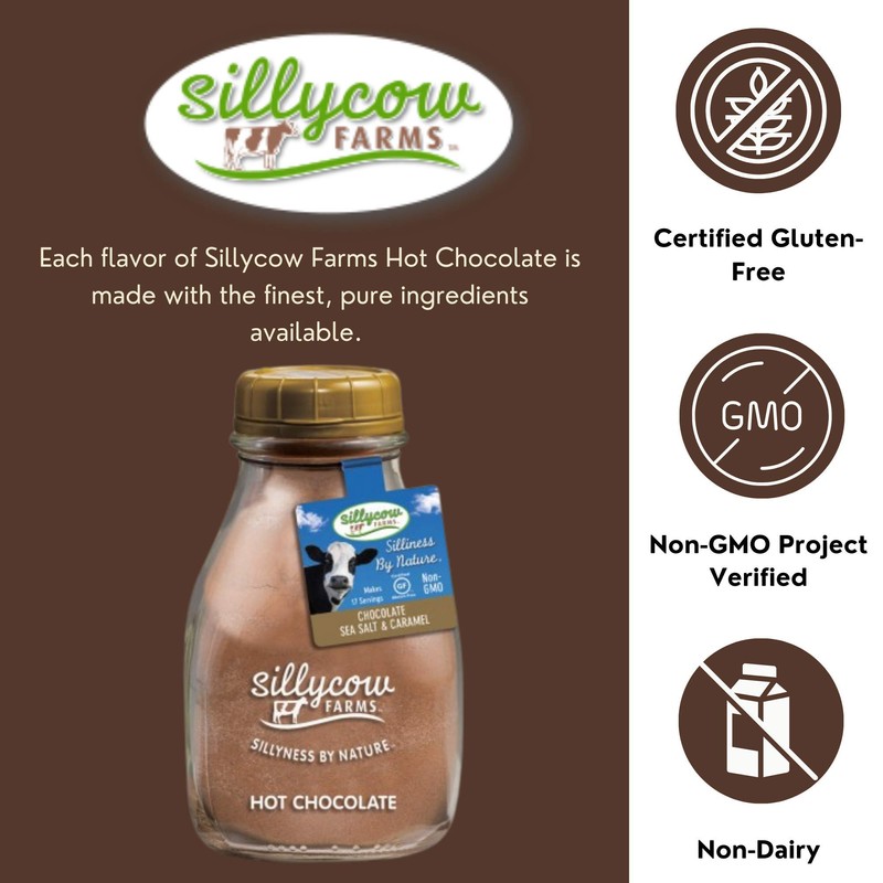 Silly Cow Farm Caramel & Sea Salt Hot Chocolate 16.9oz