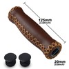 SOLODRIVE Bicycle Grips Leather, Vinyl Bicycle Handlebar Grips Leather, Hand-Stitched
