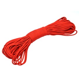 100ft Type III 7 Strand Core Paracord 550 Parachute (21# Red)