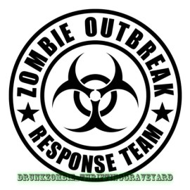 Oracal Zombie Outbreak Response Team Vinyl Decal, Bumper Sticker, Car, Windows, Outdoor