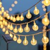 Vigdur Solar String Lights Outdoor, 2 Packs 15ft Globe String