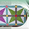 Kigley 4 Pcs Free Motion Quilting Templates Waves Acrylic Quilting