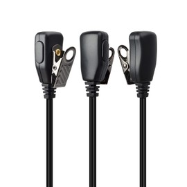 HYS 1 Wire Headset Acoustic Tube Earpiece for Motorola 2.5mm Talkabout Walkie Talkie MD200TPR MH230R MR350R MS350R MT350R MG160A MH230TPR (Pack of 2)