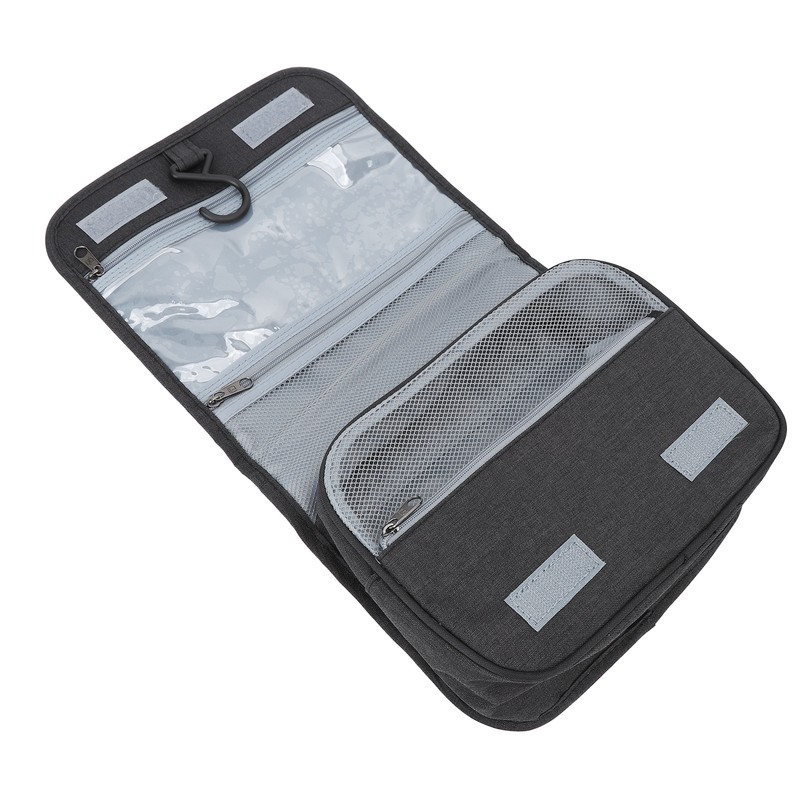 Hanging Toiletry Bag Large Capacity Grid Interlayer Classification Storage Waterproof