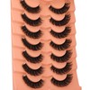 JIMIRE False Eyelashes Fluffy Cat Eye 15MM Natural Fake Lashes