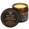 Terra Lotus - Organic Grass-Fed Beef Tallow Balm with Raw Honey - Moisturizing Cream for Soft, Smooth Skin - Handmade All-Natural Moisturizer (2 Oz, Citrus)