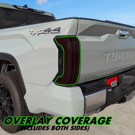 SlickMod PreCut Vinyl Smoke Tint for 2022-2023 Toyota Tundra Tail Light (20% Dark Smoke, 1. Taillight)