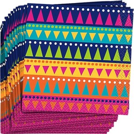 Unique Industries 73441 Boho Fiesta Servilletas para bebidas, 24 unidades
